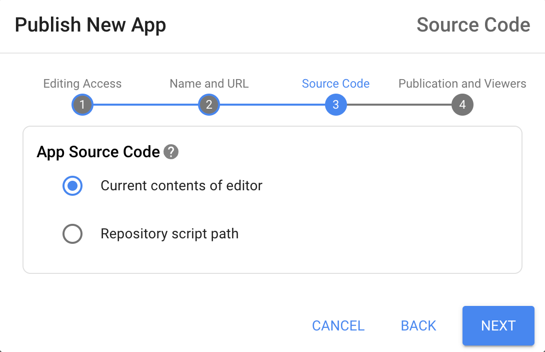 Publish an App, Source Code