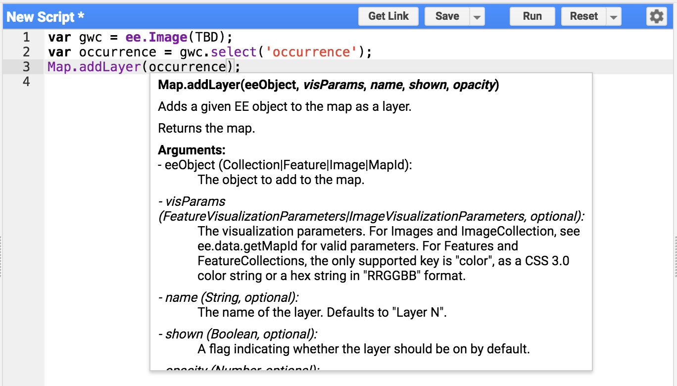 Map.addLayer 인수