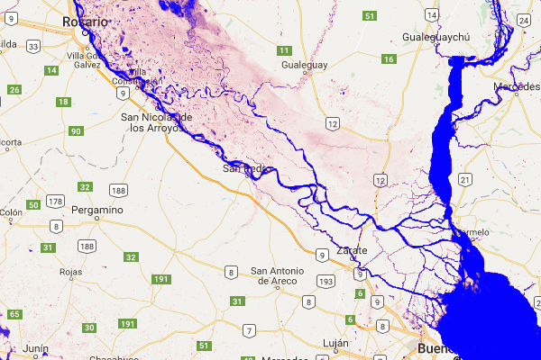 Occorrenza di acqua di superficie