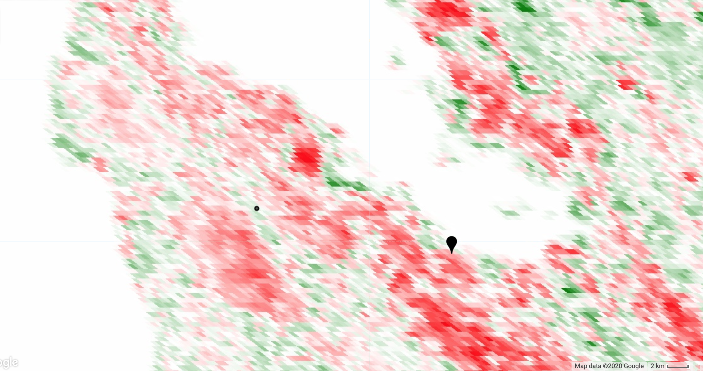 Mann Kendall Statistic Map