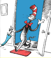 टोपी पहने हुए बिल्ली