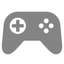 Badge de manette de jeu gris