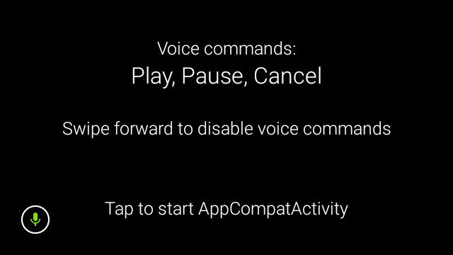 Schermata principale dell&#39;app Voice Recogntion