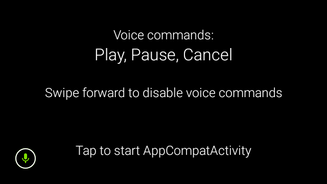 Pantalla principal de la app de Reconocimiento de voz