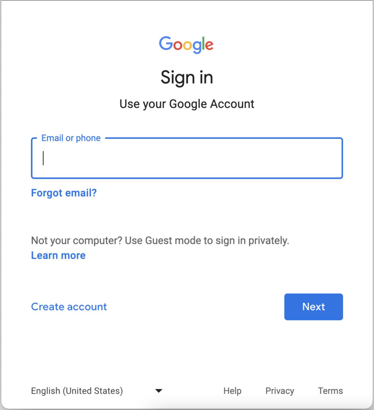 Email Account Google