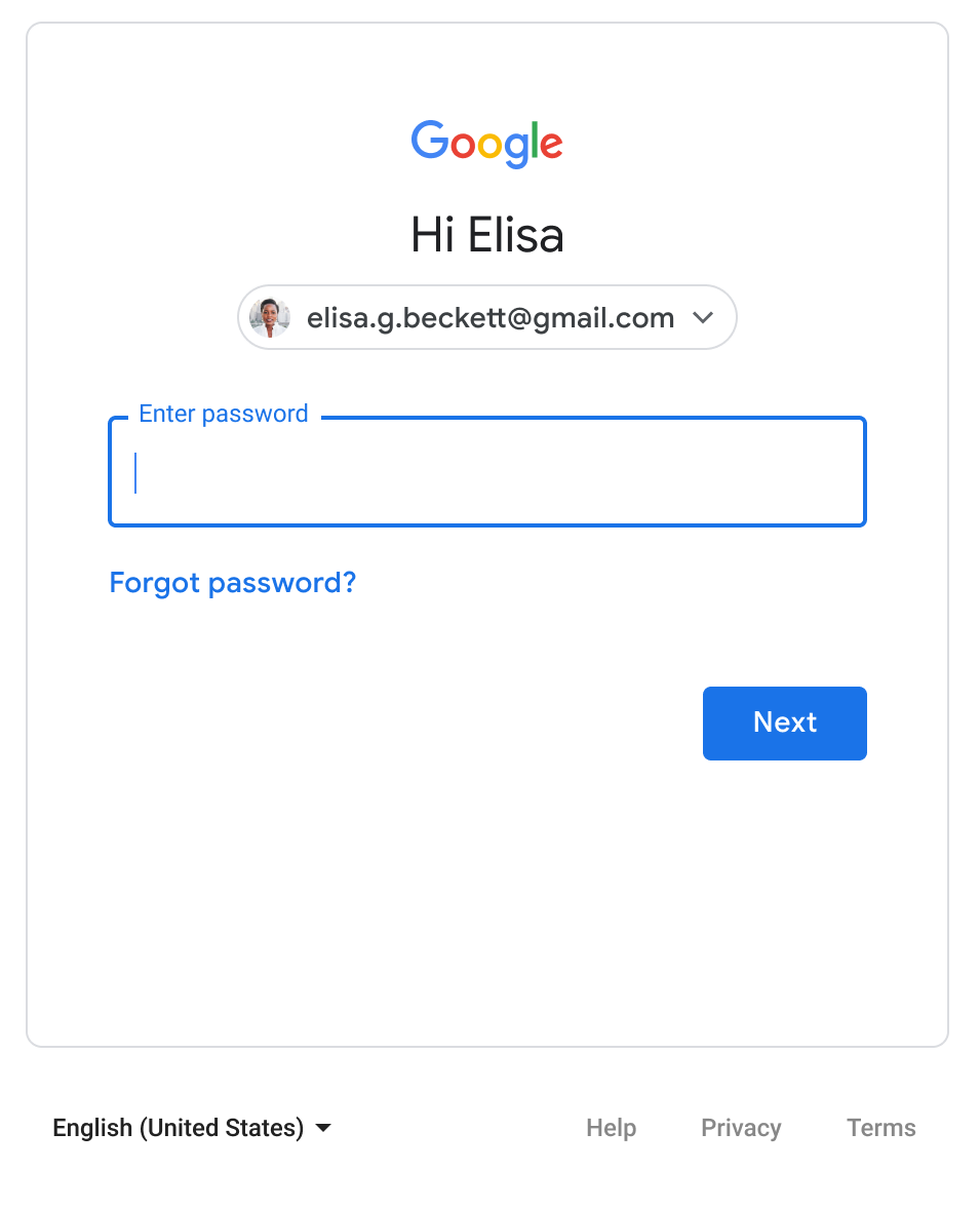 Google Account sign-in