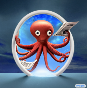 Bild eines Cartoon-Oktopus