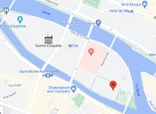 Bản đồ khu vực Nhà thờ Đức Bà Paris