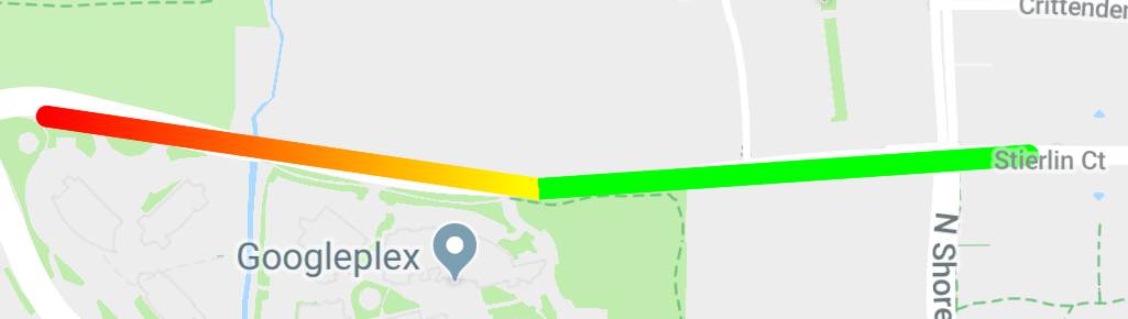 Bản đồ có nhiều đường kẻ có hiệu ứng chuyển màu