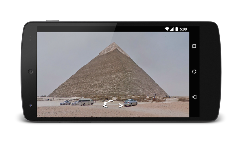 Piramidy w Street View