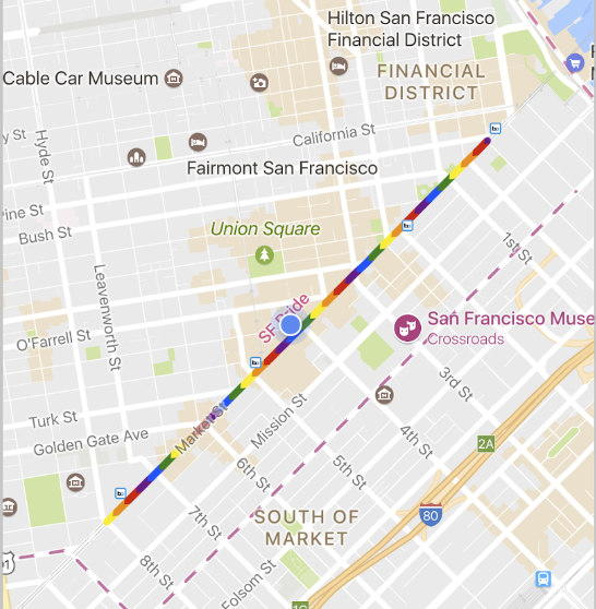 แผนที่ที่มีเส้นประกอบที่ประทับตรา