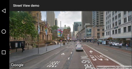 ตรวจสอบว่าระบบรองรับตำแหน่งใน Street View หรือไม่