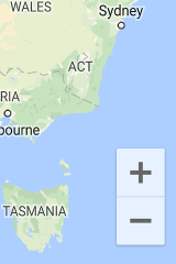 کنترلهای بزرگنمایی در پایین سمت راست. Zoom Controls