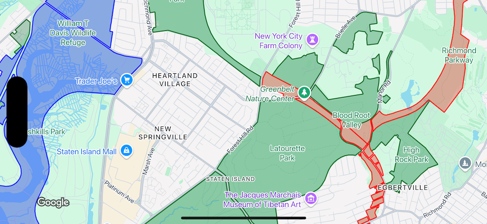 Aplique estilos aos elementos que representam os tipos de parque.