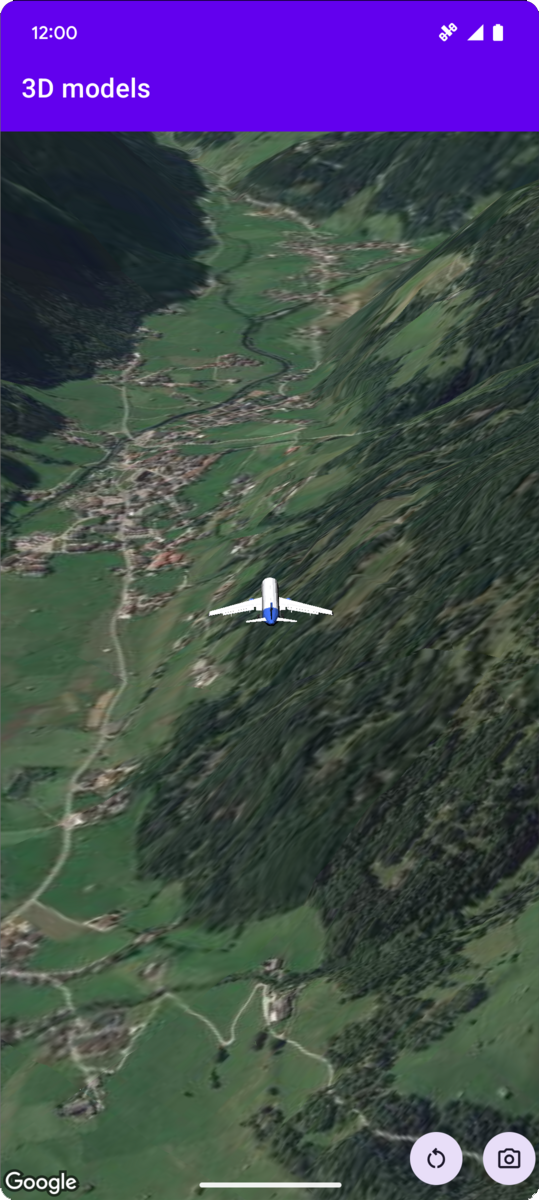 โมเดล 3 มิติบนแผนที่