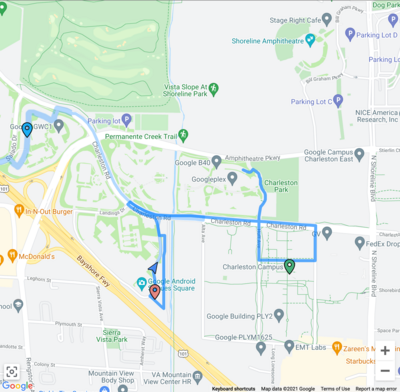 Exemple de vue Plan de suivi de parc