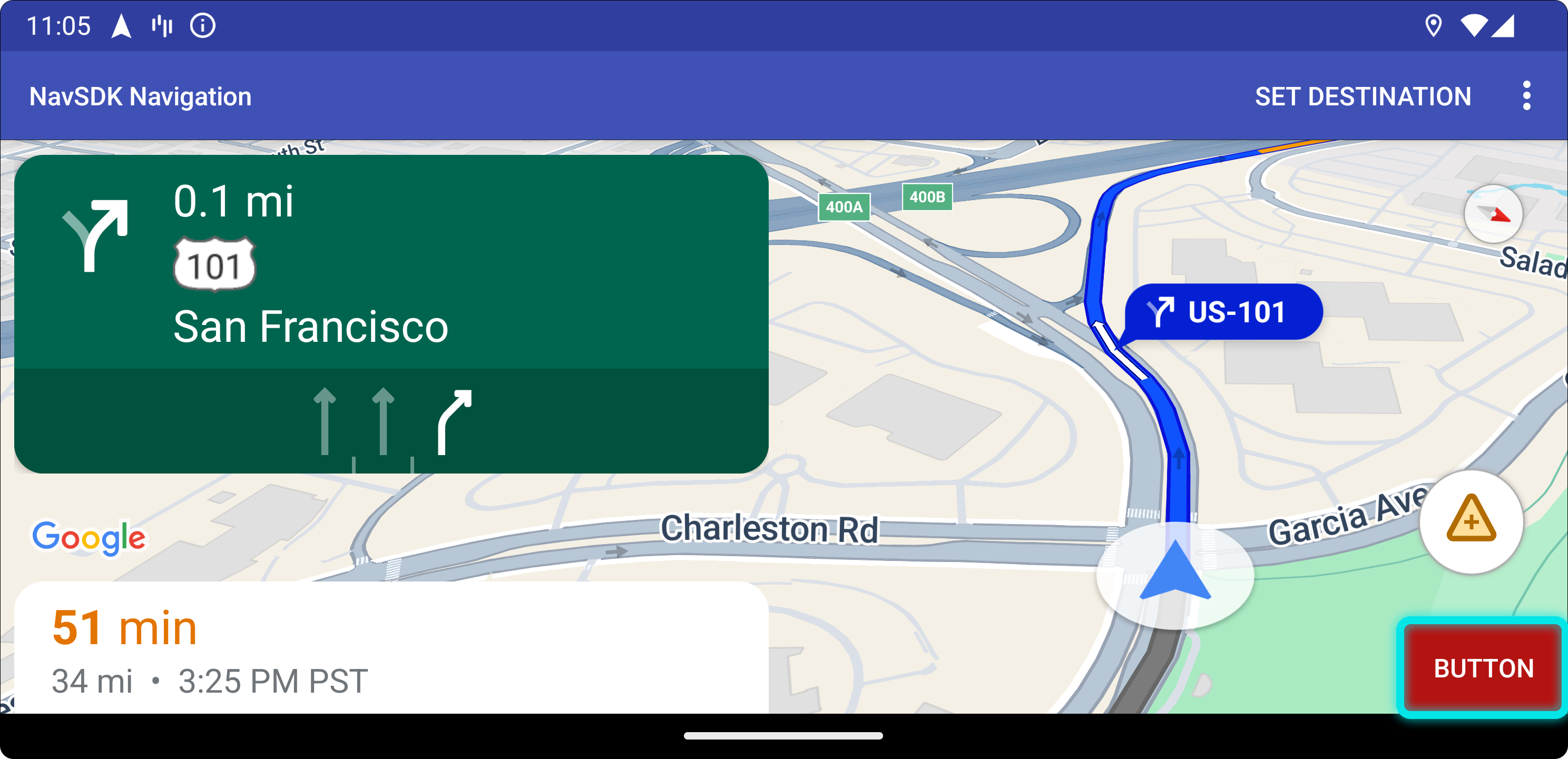 横屏模式下的底部自定义控件位置。