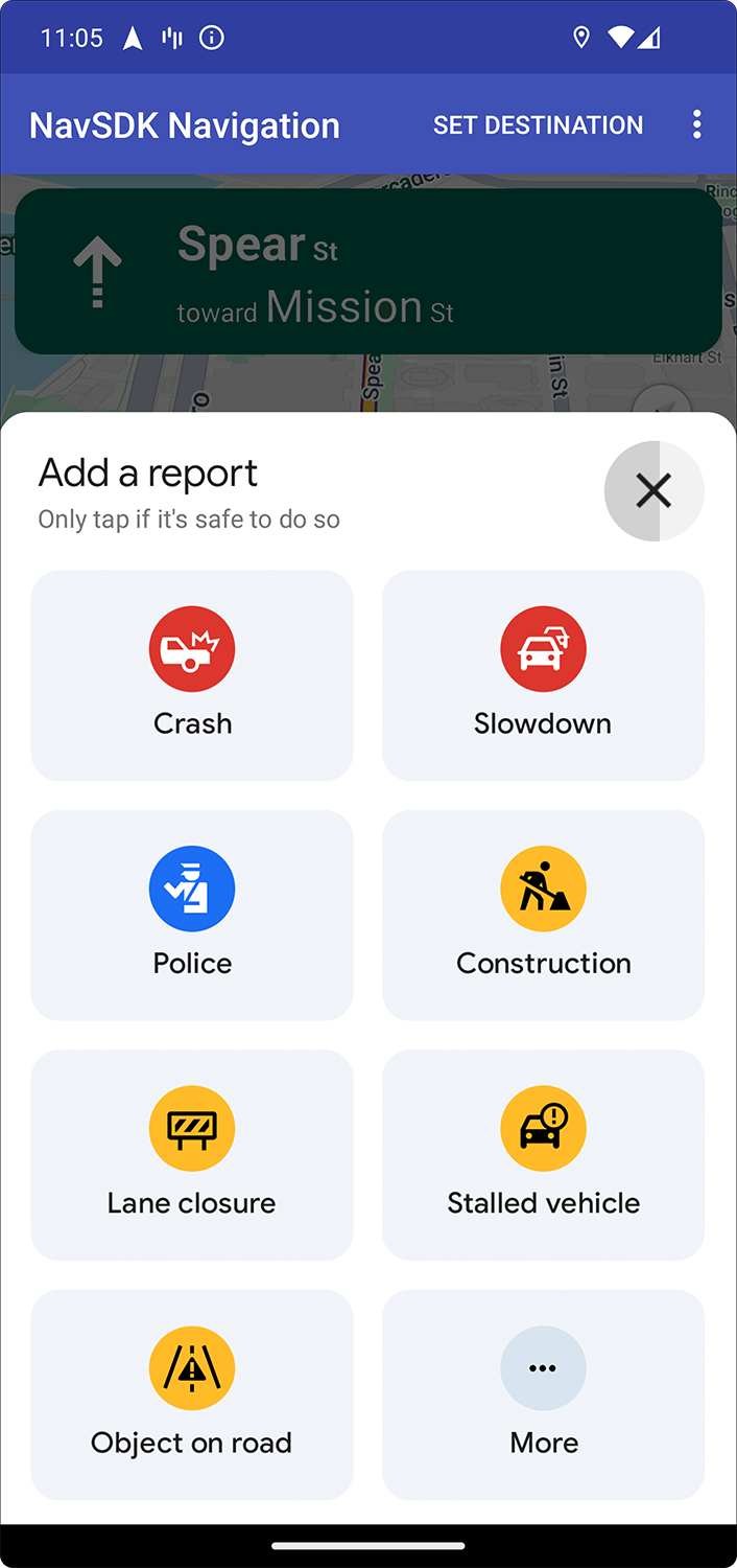 Menu &quot;Signaler&quot;