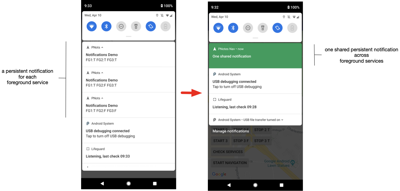 স্থায়ী বিজ্ঞপ্তিগুলি একত্রিত করুন