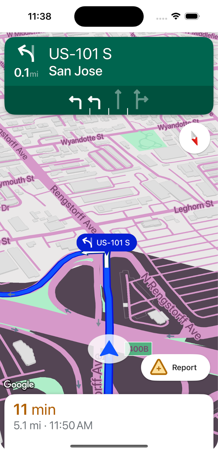 自定义地图样式示例 1