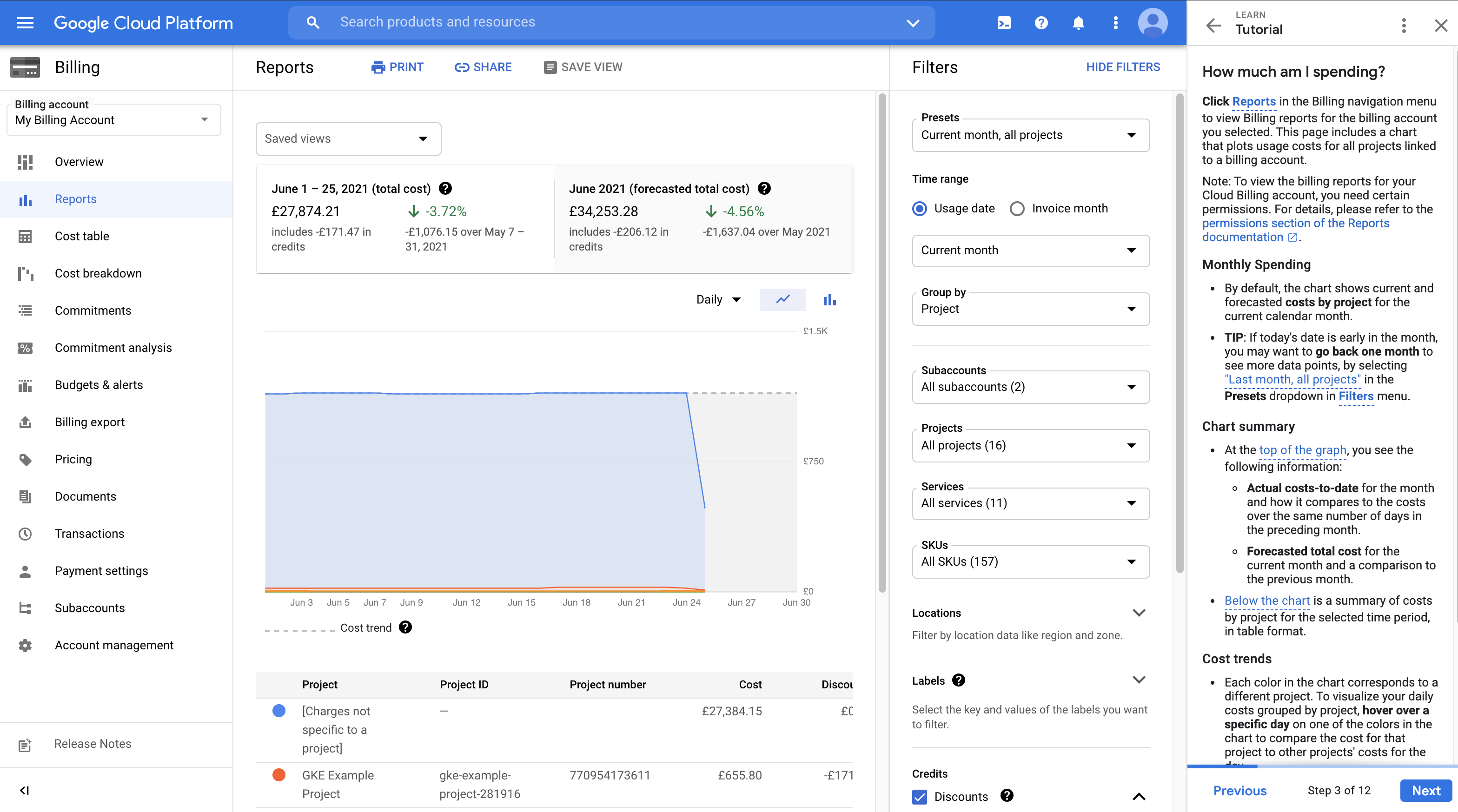 การเรียกเก็บเงินใน Cloud