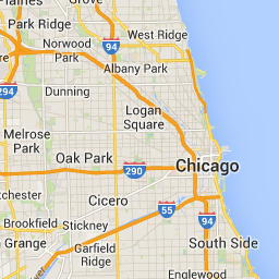 Map showing scale factor 1x