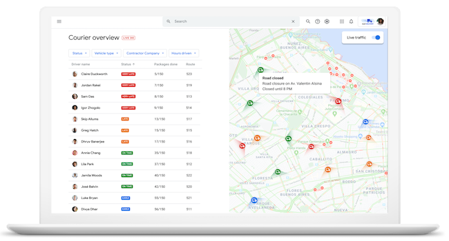 Exemple de parc d&#39;optimisation des routes