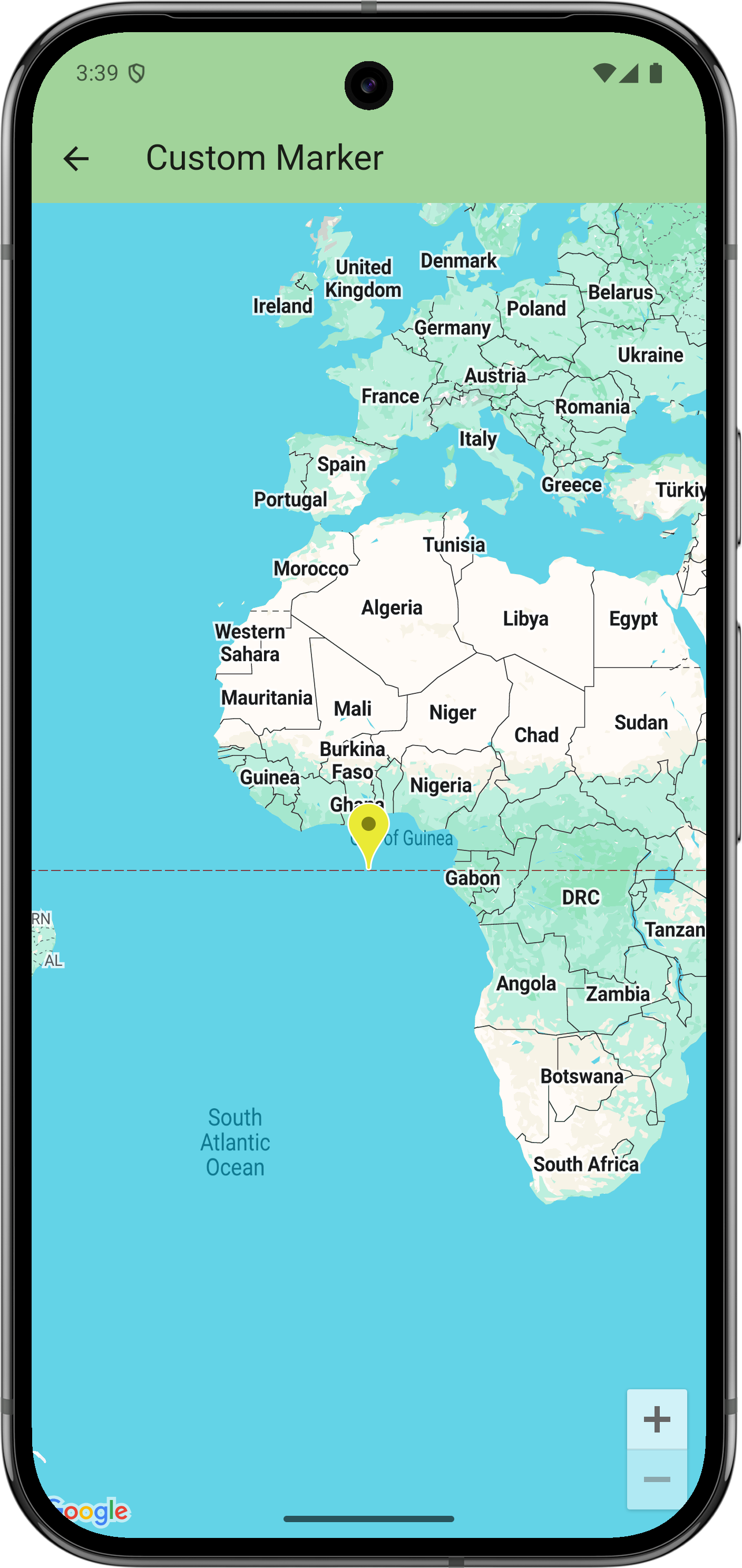 Image illustrant &quot;Ajouter un repère sur une carte&quot;