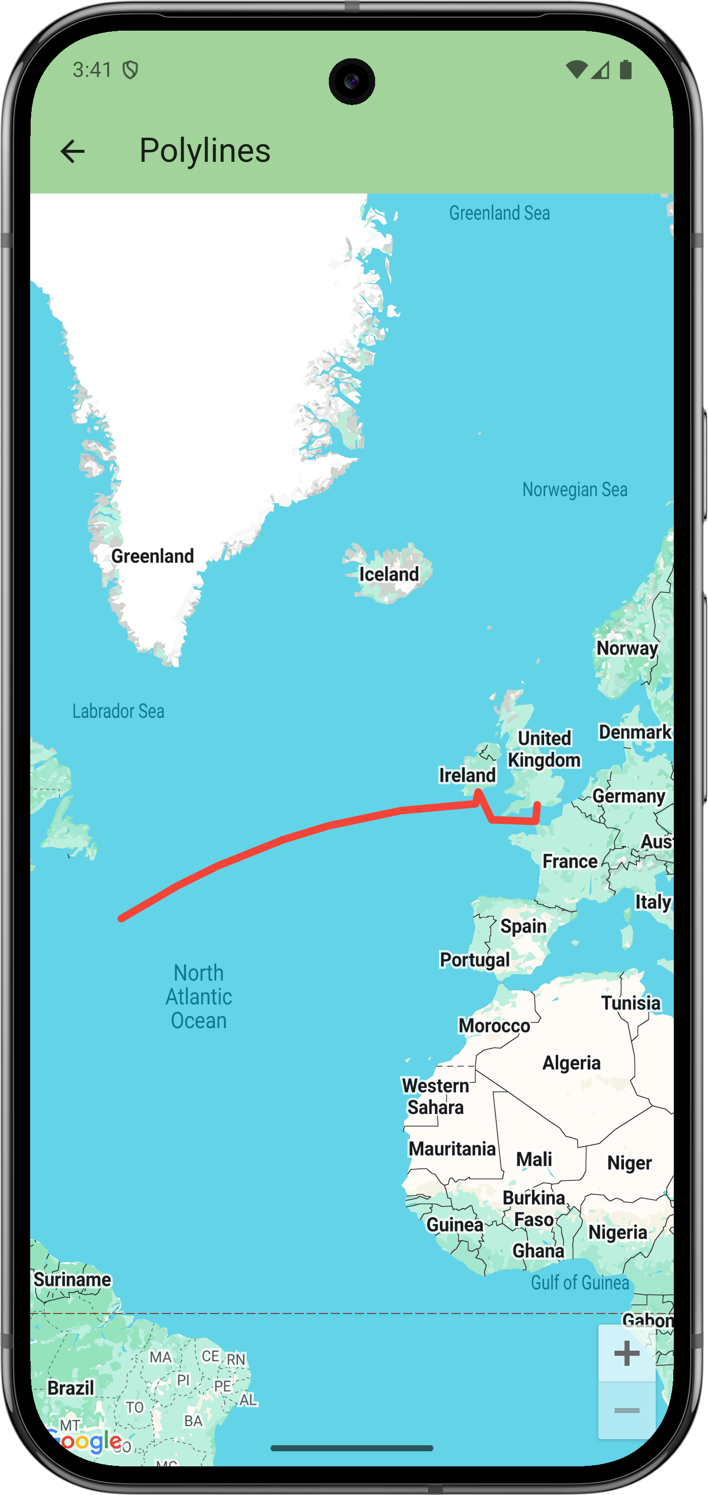 Immagine di Disegna polilinee su una mappa.