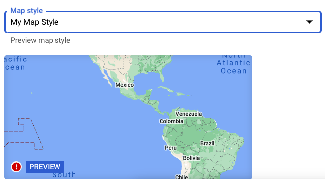 Associar um estilo de mapa ao ID