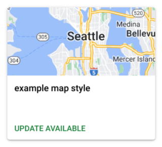 Mosaico de Actualizar etiqueta disponible en un diseño de mapa