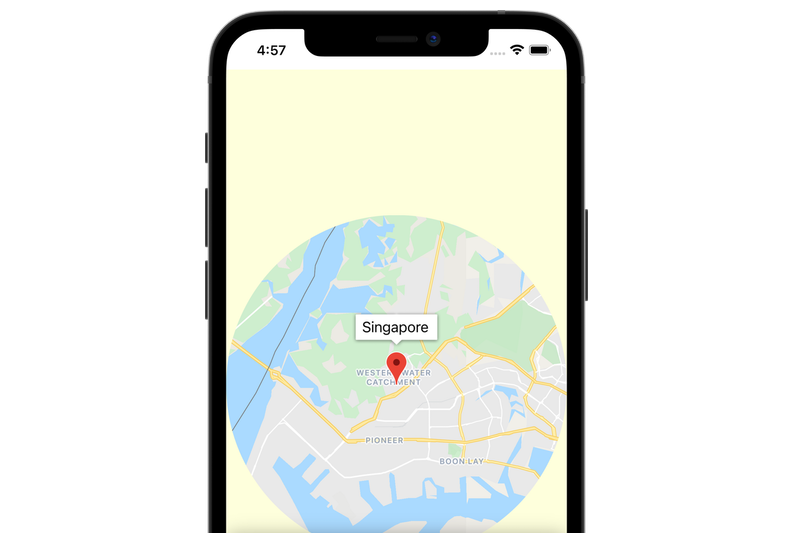 कोडलैब (कोड बनाना सीखना): मोबाइल पर Maps में, SwiftUI - iOS के साथ मैप जोड़ना