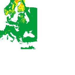 Exemple de tuile de carte de densité utilisant la carte TREE_UPI.