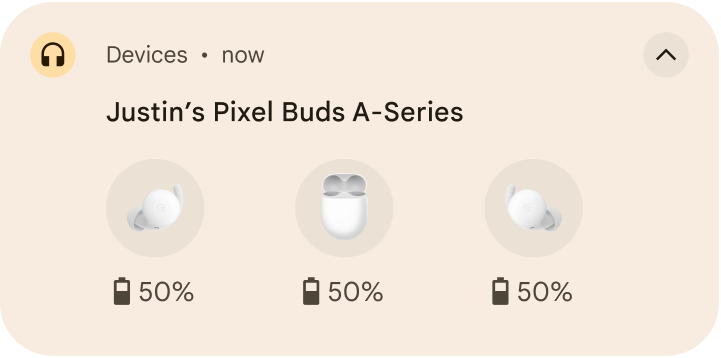 Validation des notifications liées à la batterie.