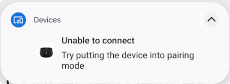 后续配对失败通知。 后续配对失败通知。
