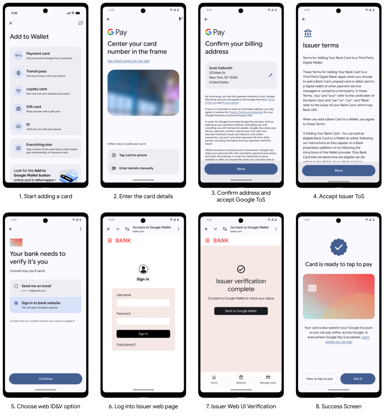Flujo de verificación de app a la Web