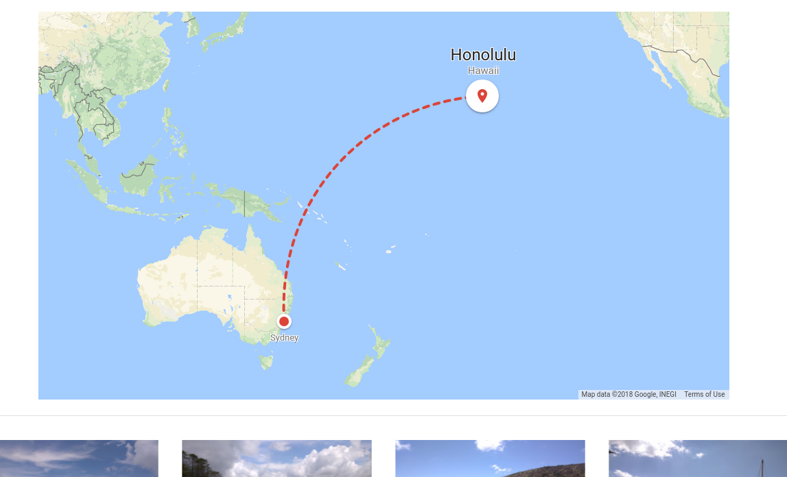 Google 相簿中顯示的地圖擴充功能螢幕截圖