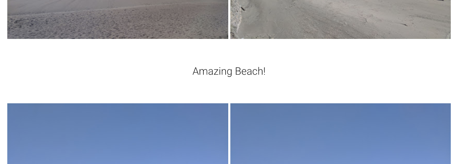 ภาพหน้าจอของข้อความที่สมบูรณ์ใน Google Photos