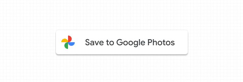 Screenshot of standard Google Photos button