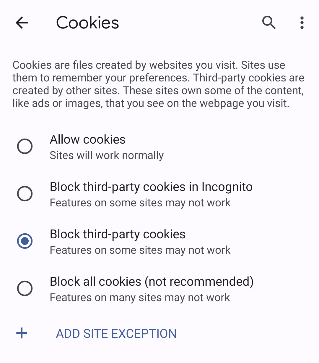 Chrome でサードパーティ Cookie の段階的廃止をシミュレートしてブロックする