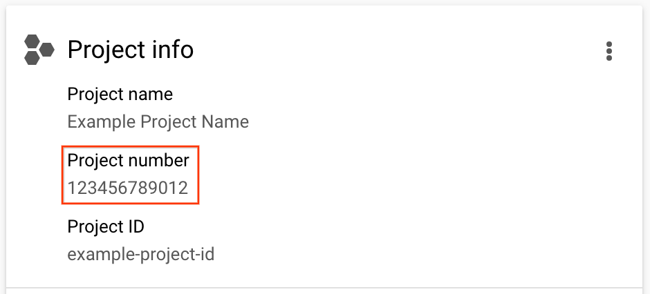 Google Cloud Project Info