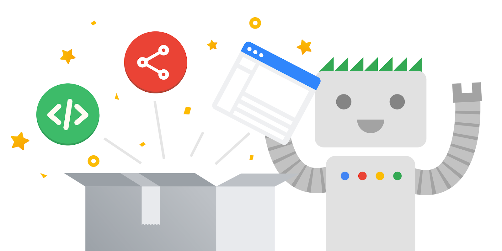 Googlebot analiza un sitio web