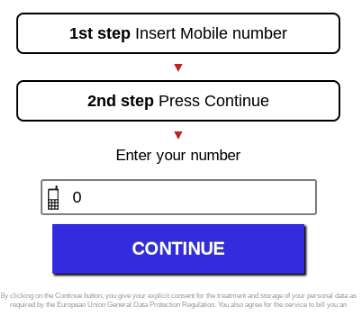 Beispiel für eine Aufforderung, in der nicht deutlich gemacht wird, warum eine Telefonnummer angegeben werden muss