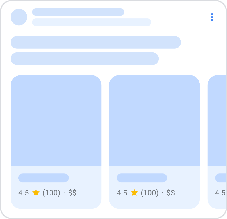 Nouveau résultat enrichi de type carrousel