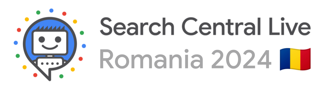شعار فعالية Search Central Live في رومانيا لعام 2024
