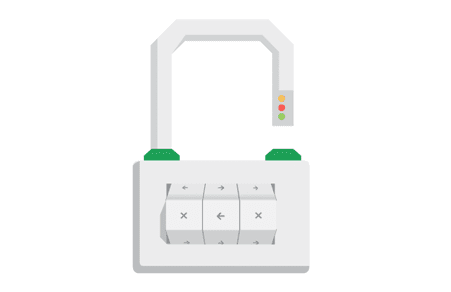 鎖頭圖片，表示從 HTTP 改用 HTTPS 能讓使用者在更安全的網路環境下瀏覽網站