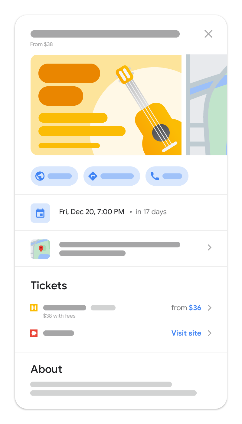 Подробности о мероприятии, которые показываются после нажатия на блок с информацией о нем