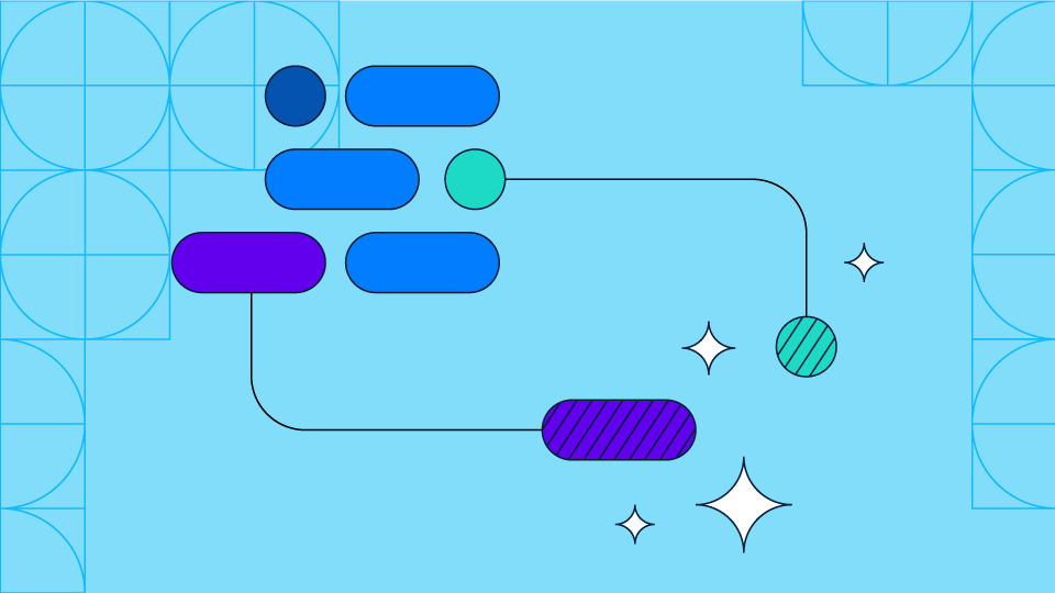 Lignes abstraites aux couleurs Flutter indiquant l&#39;IA