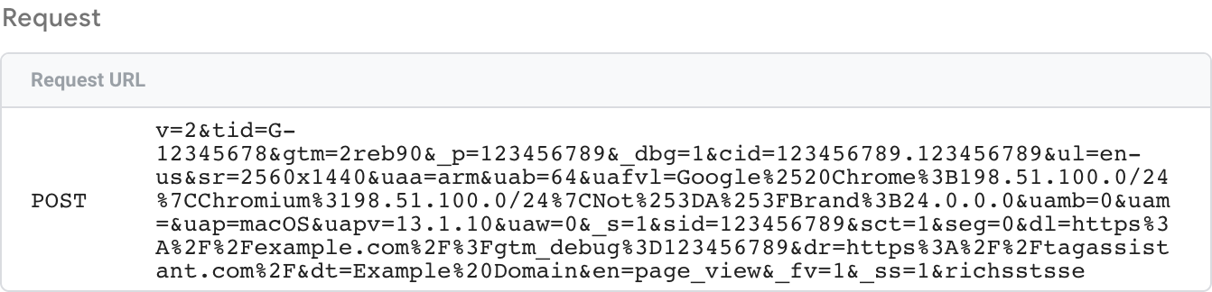 コンテナに届いた HTTP リクエストのスクリーンショット