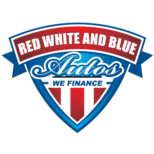 โลโก้ Red White และ Blue Autos Inc